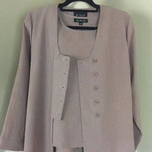 DE TAILLE 2-PC Set Tank Kimono Style Jacket